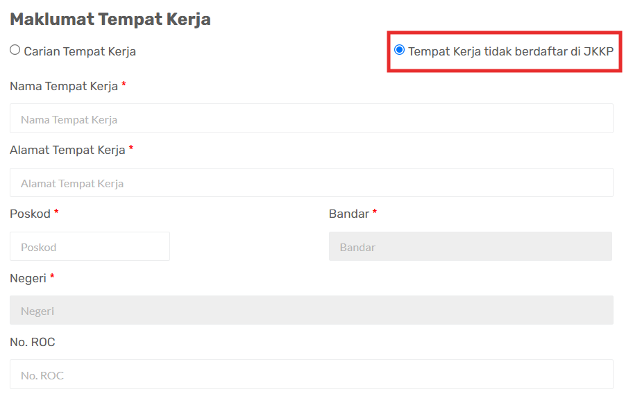 Halaman TK Belum Berdaftar