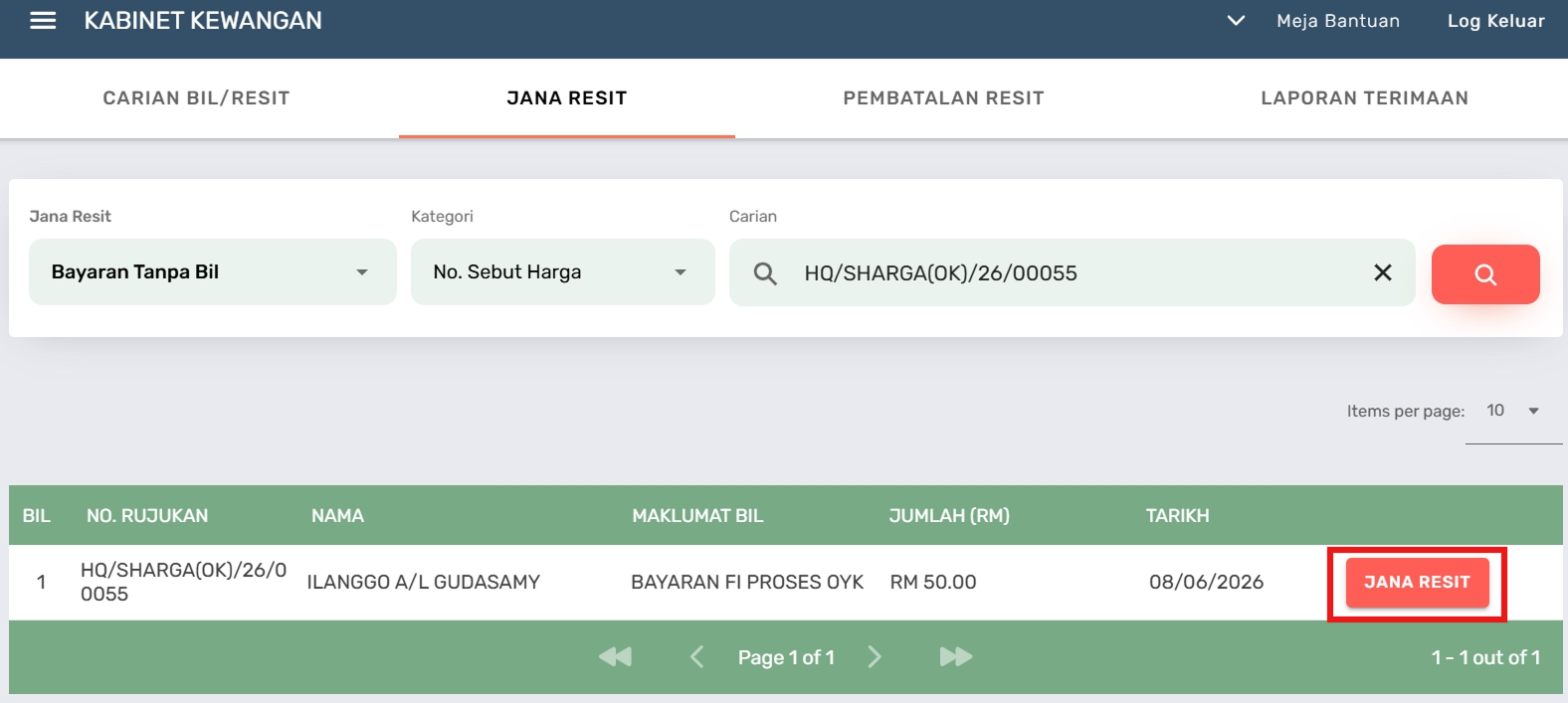 Hasil Carian Jana Resit
