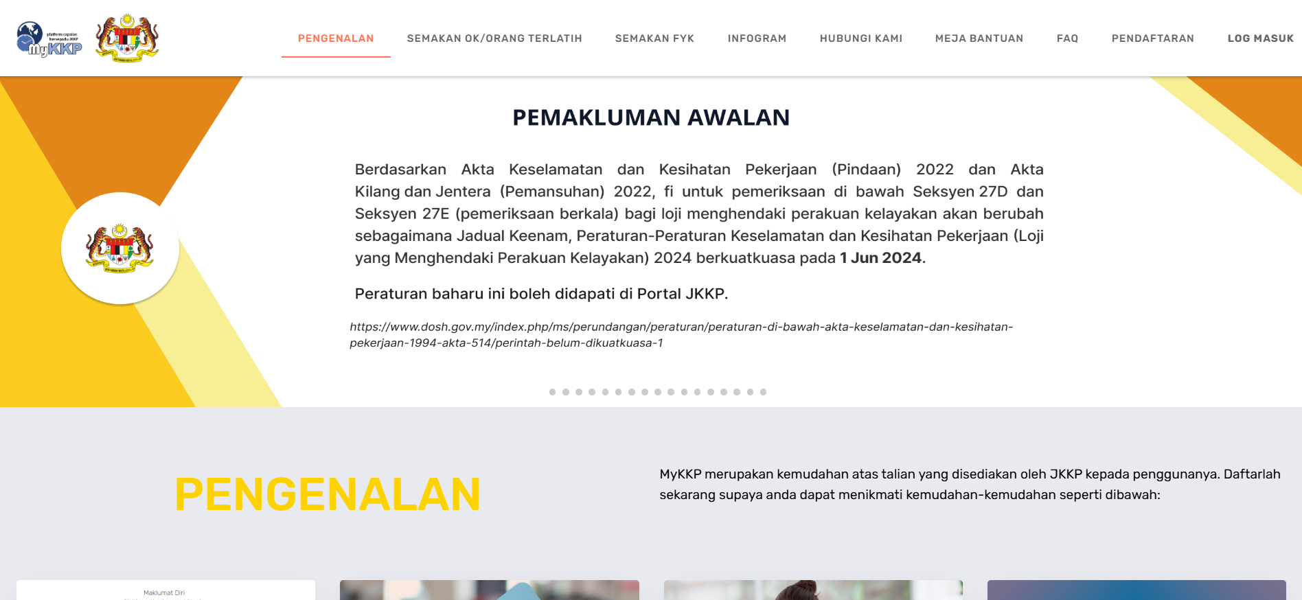 Tangkap skrin sistem MyKKP